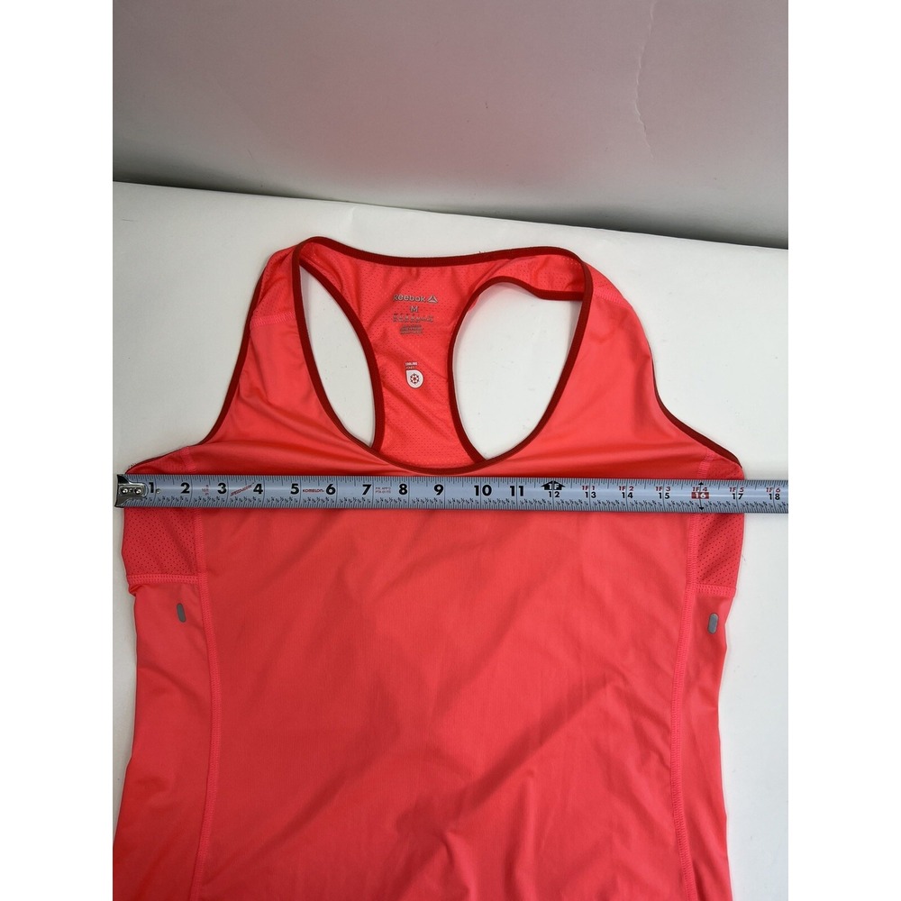 Reebok Neon Dark Pink Watermelon RacerBack Tank Top Women's Size Medium - Picture 10 of 11